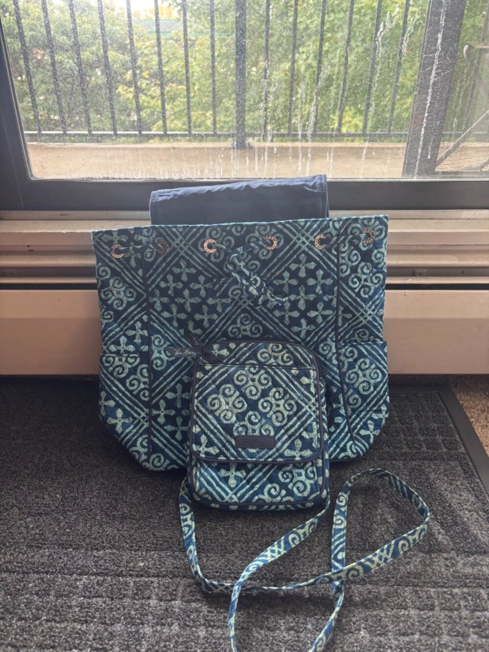 Vera Bradley Cuban Tiles Backpack and Purse